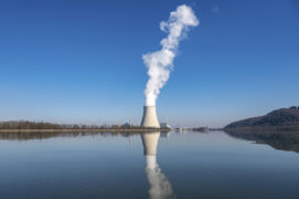 Isar 2 nuclear power plant in Germany.
