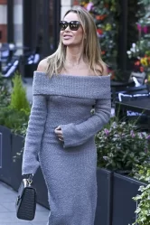 Amanda Holden - Chic Knitted Dress At Heart Radio In London 10-24-2024 (5)